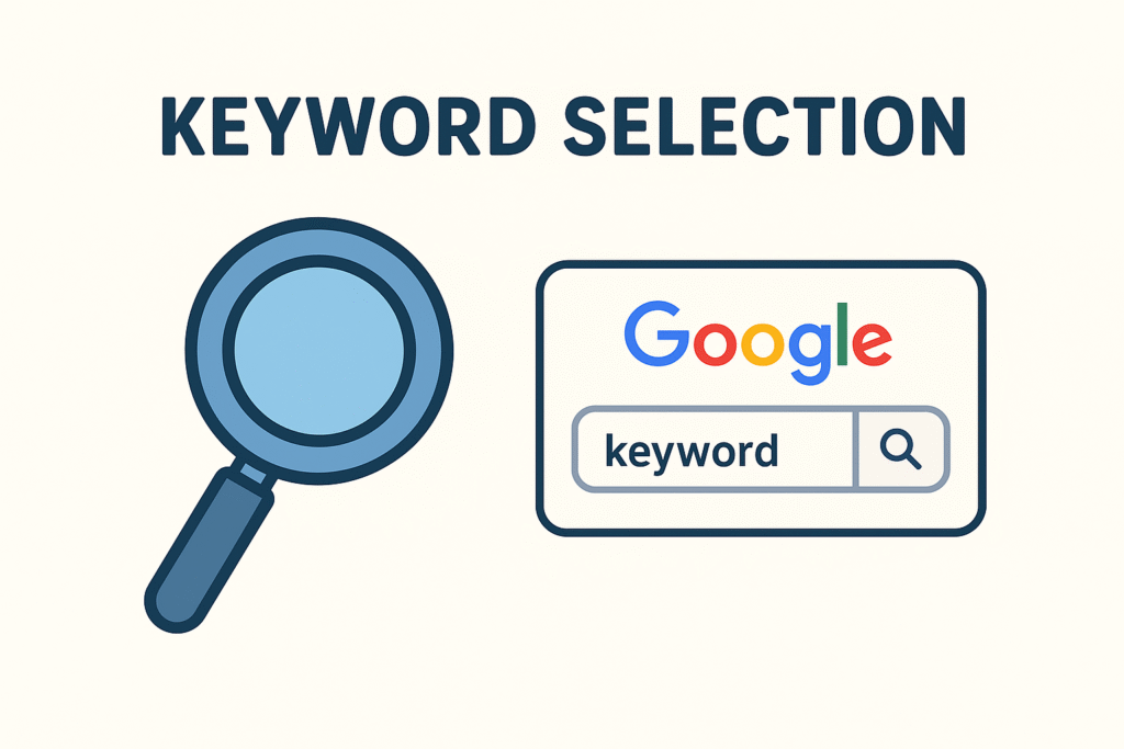 selecting keywords infographic