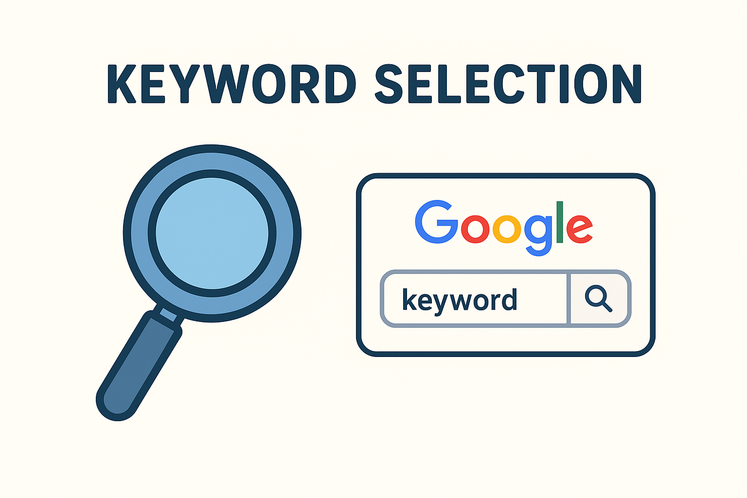 selecting keywords infographic