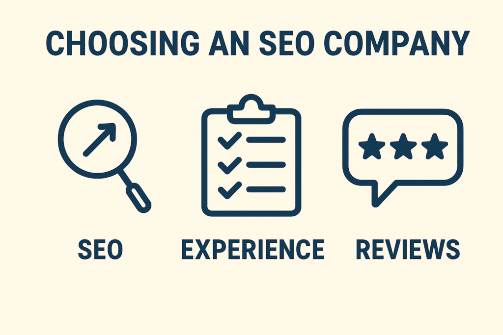 How To Choose an SEO Company infographic