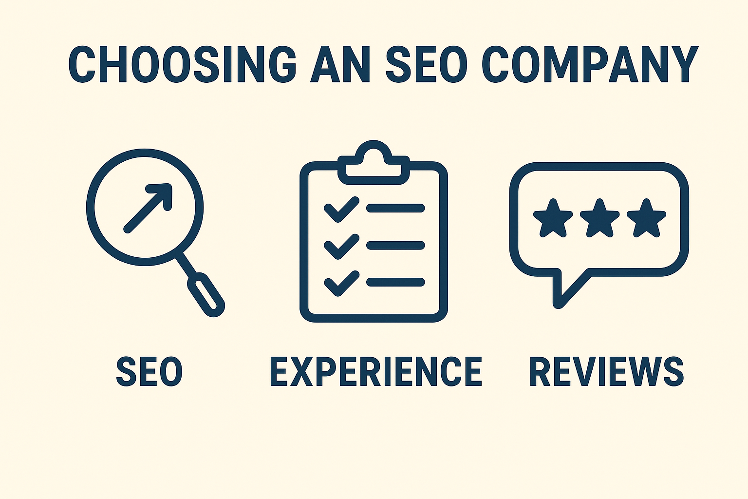 How To Choose an SEO Company infographic